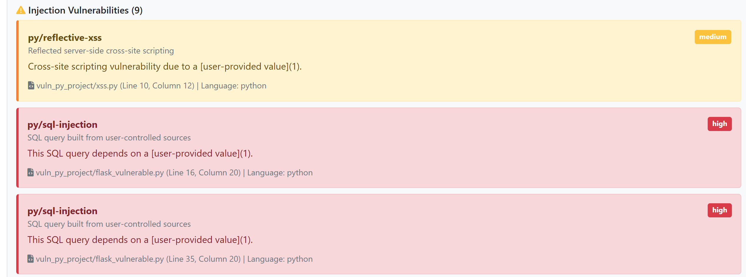 CodeQL Scanning Results